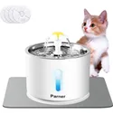Parner Stainless Steel LED Indicator Pet Fountain