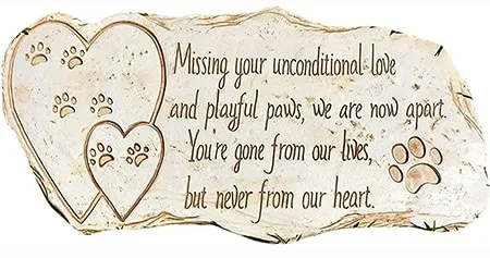 Pawprints Remembered Pet Memorial Stone Marker