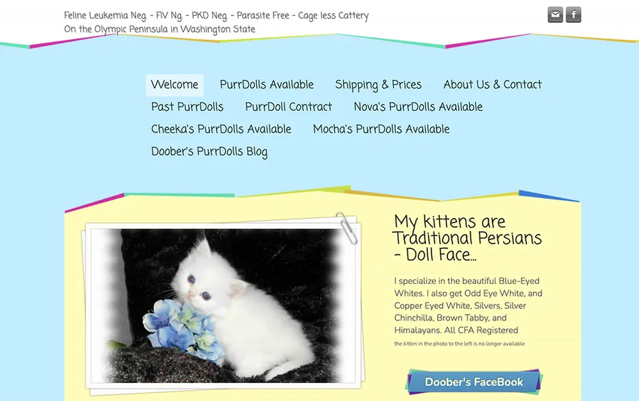 Doobers Doll website