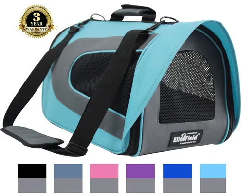 EliteField Deluxe Soft Airline-Approved Cat Carrier Bag