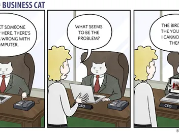 We Talk to the Artist Behind "The Adventures of Business Cat"