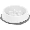 IRIS USA Non Slip Rubber Slow Feeder with Raised Bumps Cat Bowl New