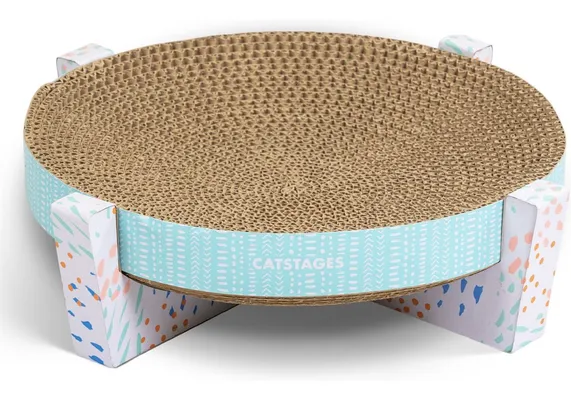 Catstages Easy Life Scratch, Snuggle &amp; Rest Cat Scratcher Toy with Catnip