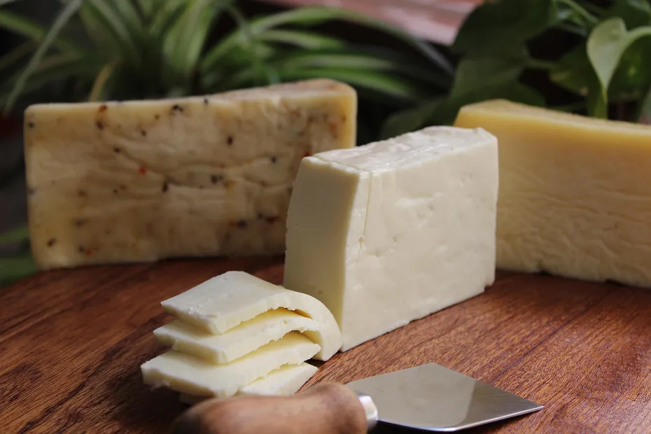 handmade cheese on the table