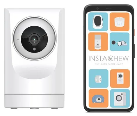 INSTACHEW Purrsight 360 Degree Wi-Fi Security Cat &amp; Dog Pet Camera