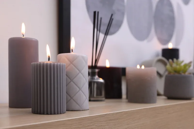 candles at home