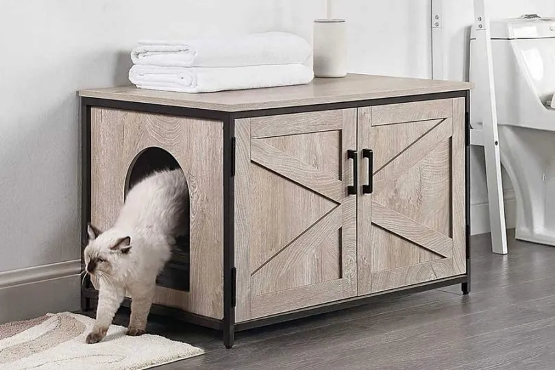 unipaws Cat Litter Box Enclosure