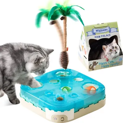 Migipaws Paw Palace Motion Cat Toy with Catnip