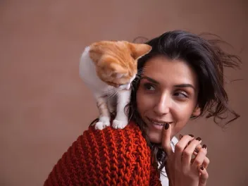 Why Does My Cat Sit on My Shoulder? 6 Vet-Reviewed Reasons & What to Do