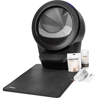Litter-Robot 4 with Step &amp; Core Accessories Kit Cat Litter Box