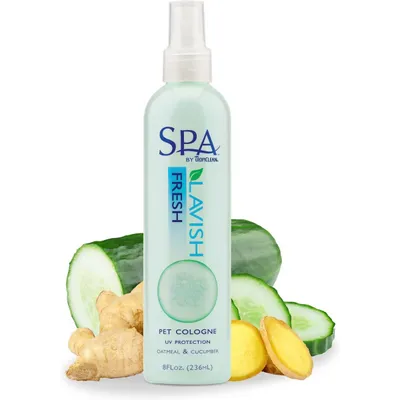 TropiClean Spa Fresh Dog Cologne Spray, Luxurious Oatmeal &amp; Cucumber Scent