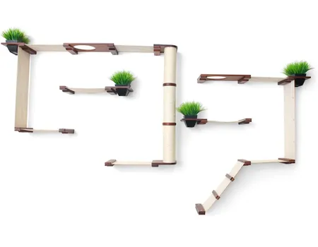 CatastrophiCreations Wall Mount Garden Complex & Cat Grass Planter