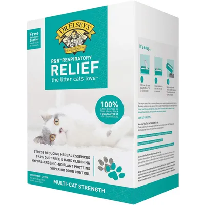 Precious cat Respiratory Releif Clay Premium All Natural cat Litter with Herbal Essences