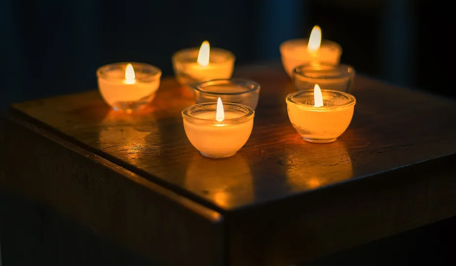 candles, candlelight, mood