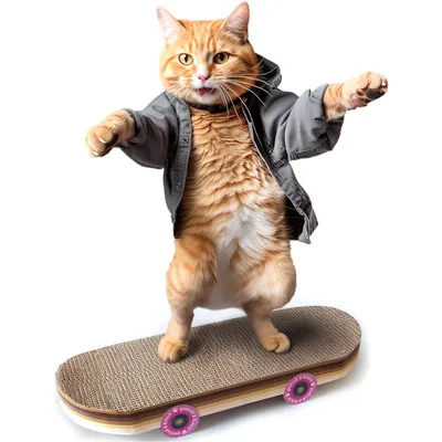 Cat Scratch Pad Skateboard