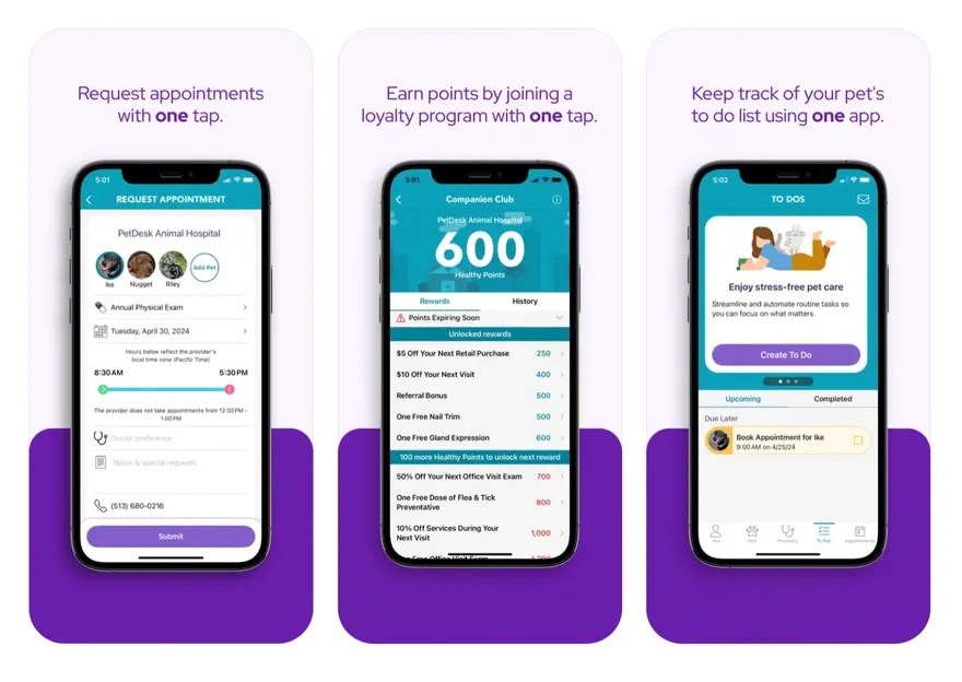 PetDesk iOS App
