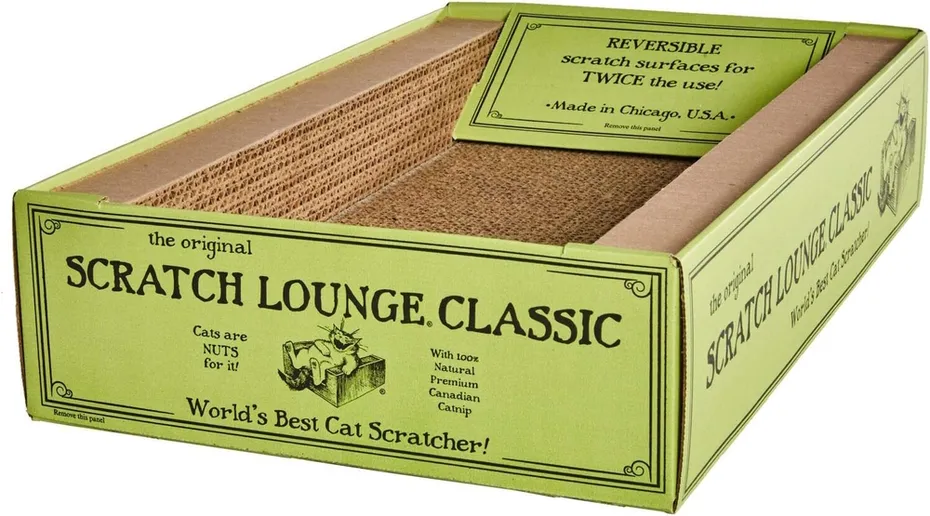 Scratch Lounge Cardboard Cat Scratcher &amp; Lounger for Large Cats