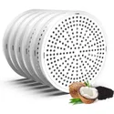 HoneyGuaridan W25/W18 Pet Water Fountain Replacement Carbon Filters 6 - Pack