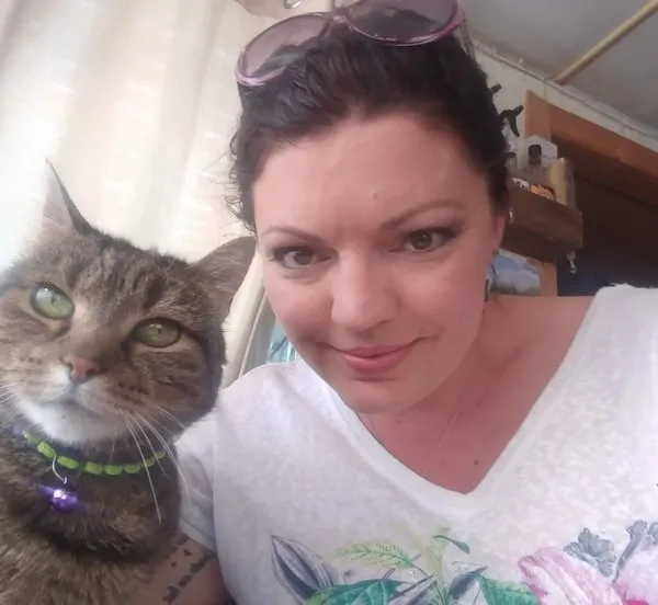 Me and Sully the cat selfie