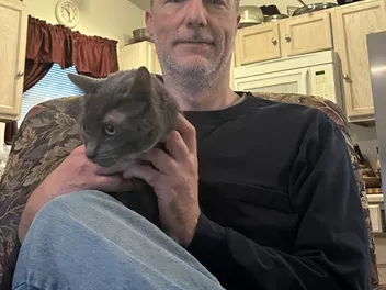 Introducing the Catsters: Christopher & Olga, His Russian Blue Baby