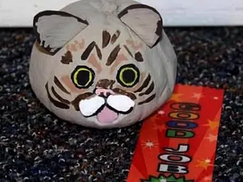 These 8 Halloween Pumpkins Are Painted Like Celebrity Cats