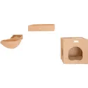 Real Wood Cat Condo With 2 Perches