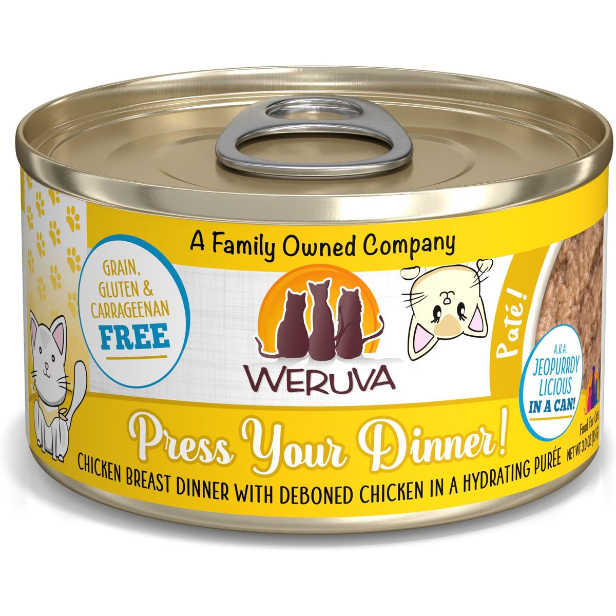 Weruva Classic Cat Pate, Press Your Dinner With Chicken Wet Cat Food