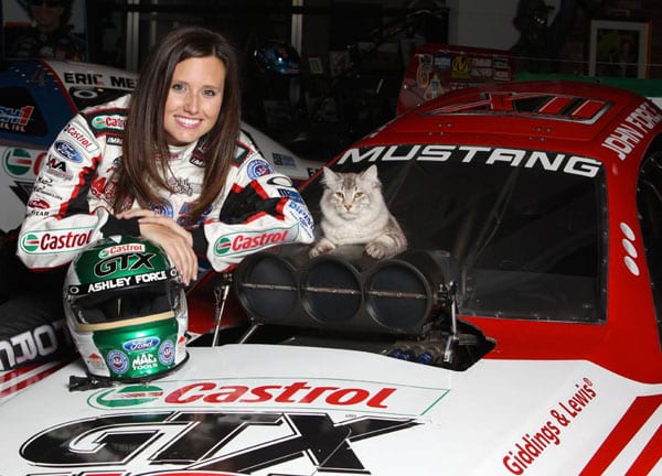 We Chat With Former Pro Drag Racer Ashley Force Hood About Cats and Cars