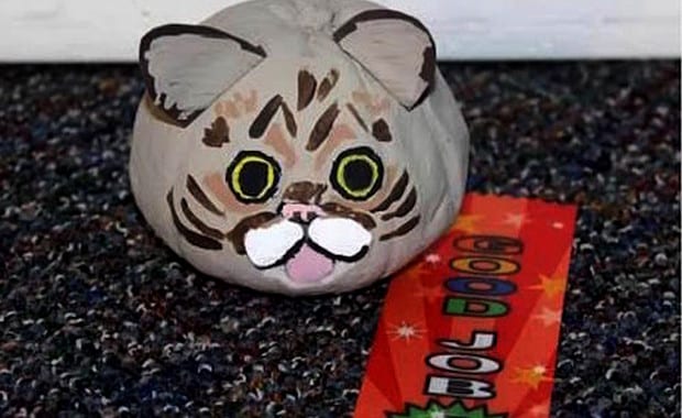 These 8 Halloween Pumpkins Are Painted Like Celebrity Cats