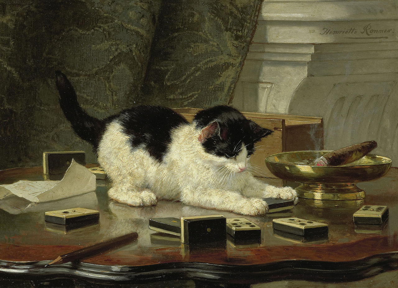 Henriette_Ronner-Knip_-_Katjesspel