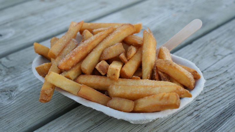 A plateful of french fries