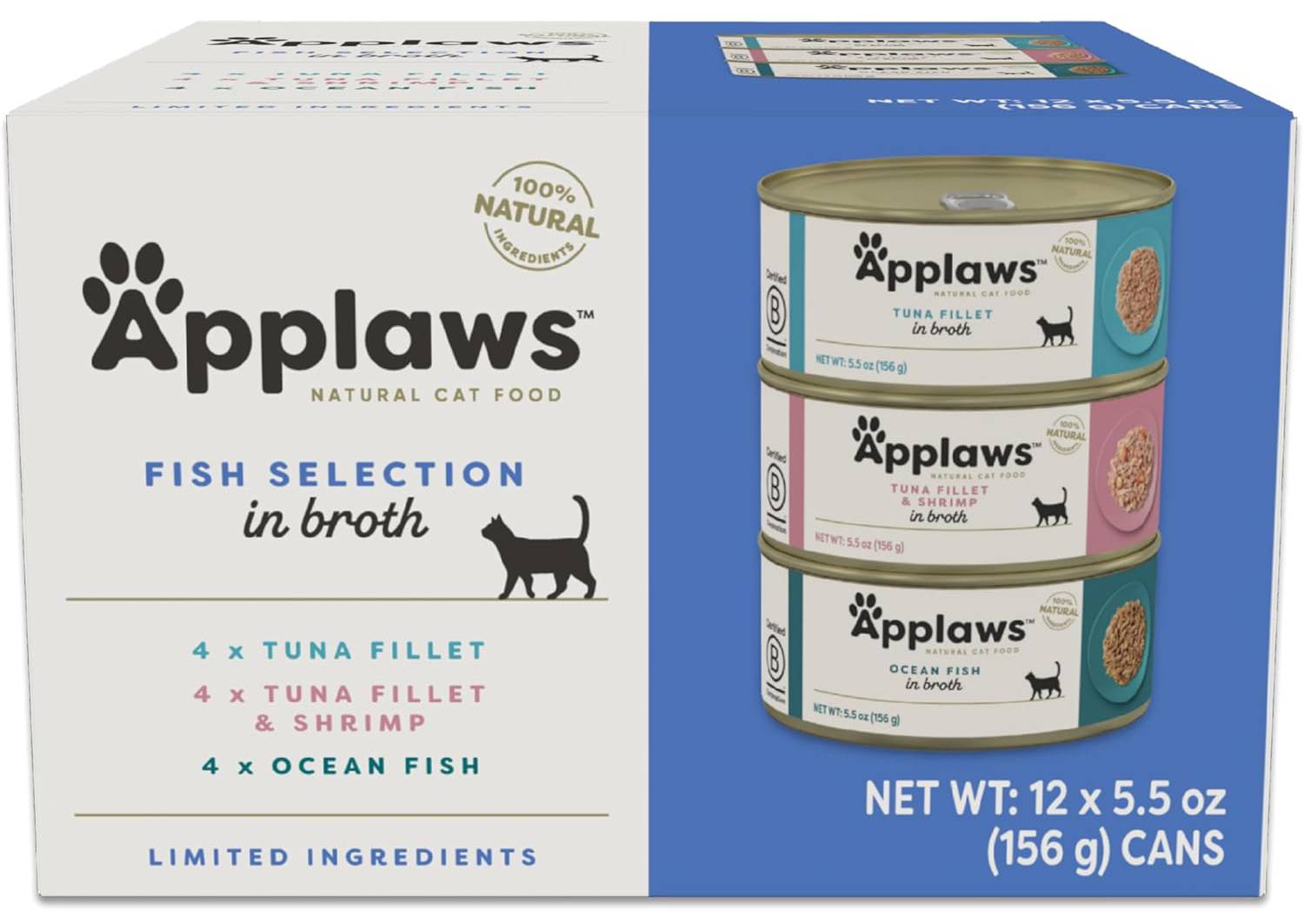 Applaws Natural Cat Food Fish Selection in Broth