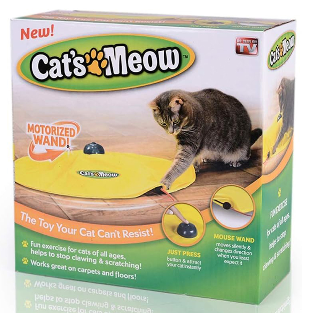 BUYTER Cat's Meow Undercover Toy Moving Panic Mouse Interactive Play for Kitten