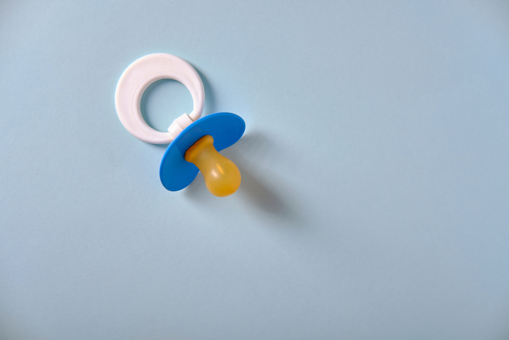 Baby blue pacifier