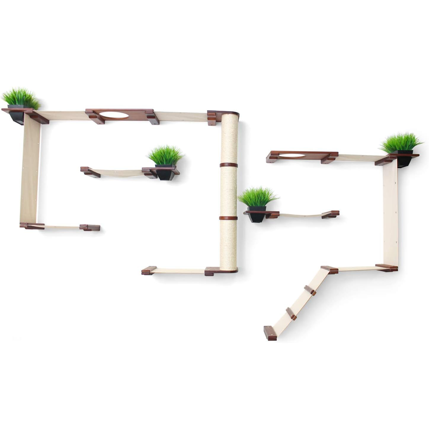 CatastrophiCreations Wall Mount Garden Complex & Cat Grass Planter