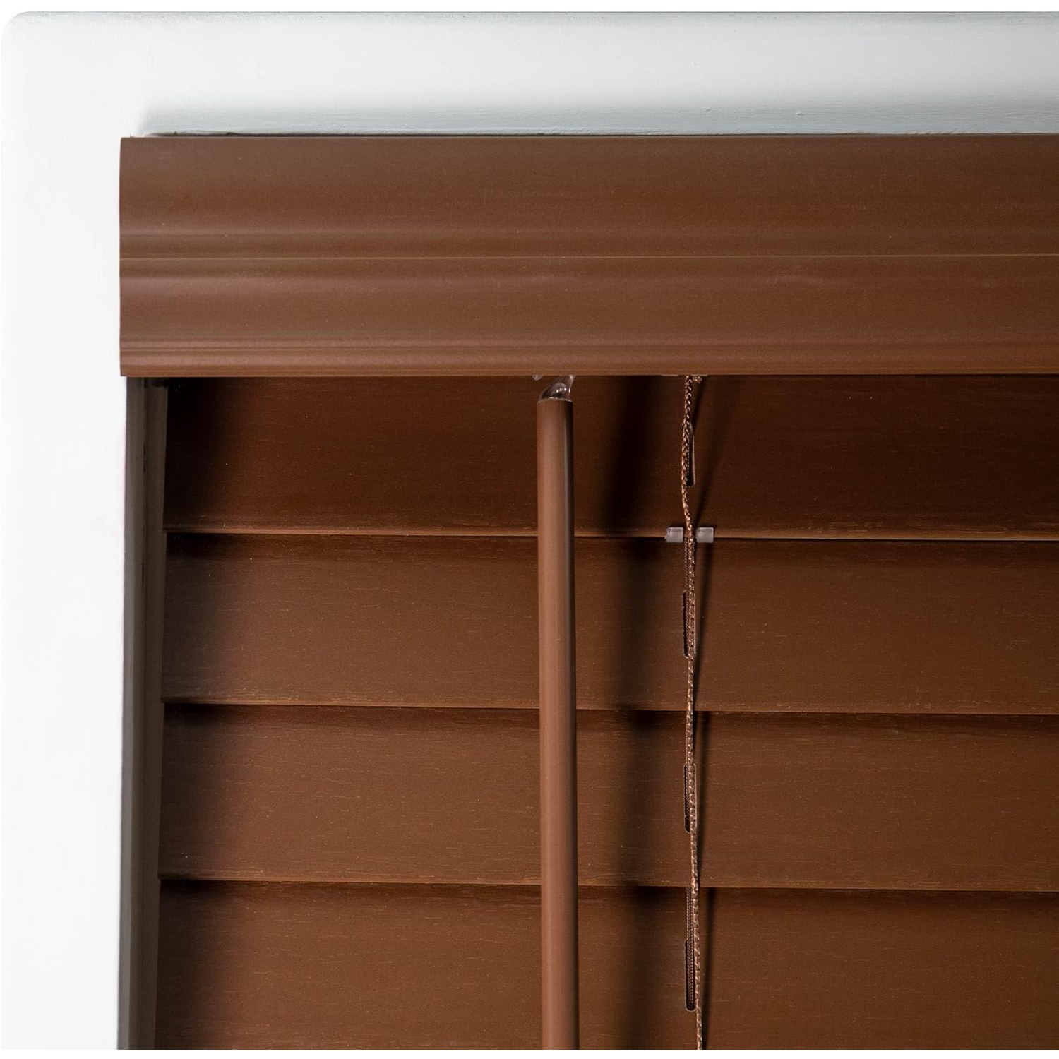 DEZ Furnishings Cordless Faux Wood Blind