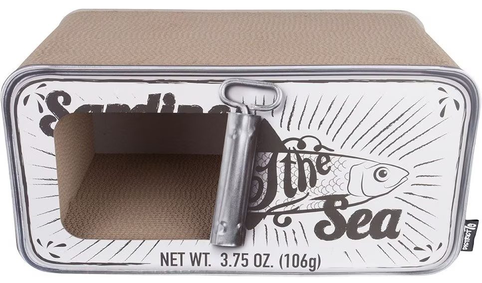 District 70 Sardine Cardboard Cat Scratcher Toy