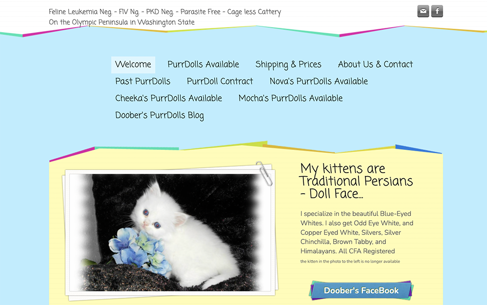 Doobers Doll website