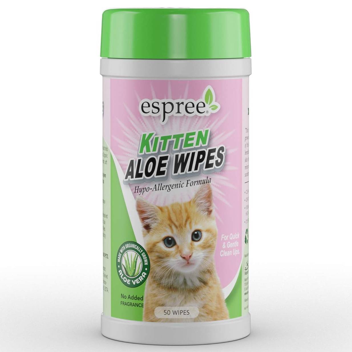 Espree Hypo-Allergenic Formula Aloe Vera Kitten Wipes