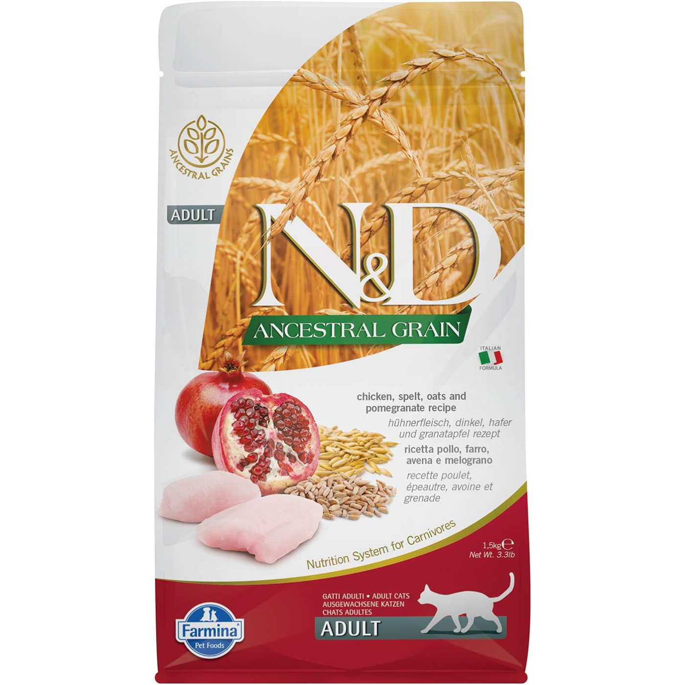 Farmina Natural & Delicious Low-Grain Formula Dry Cat Food