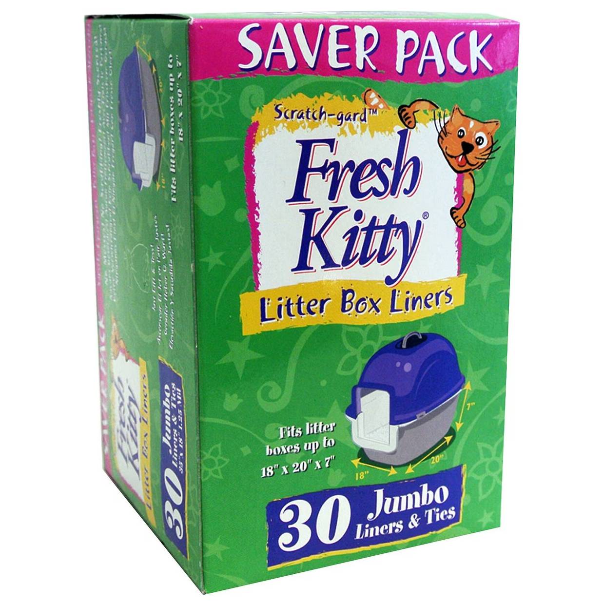 Fresh Kitty Jumbo Litter Box Liners & Ties