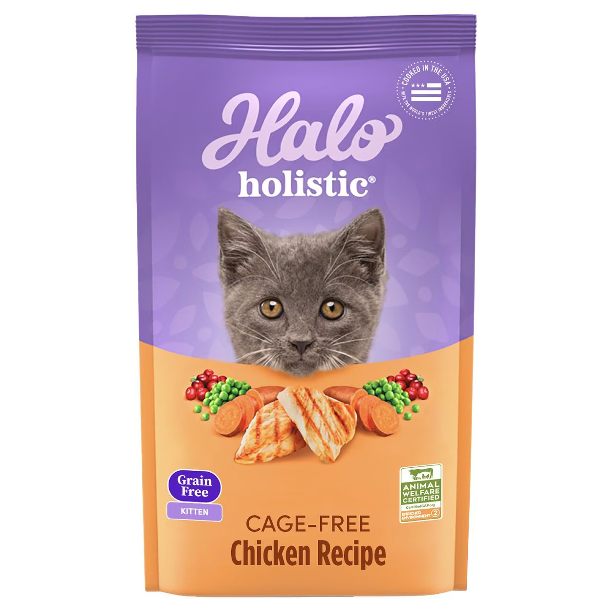 Halo Holistic Kitten Food Grain-Free Cage-Free Chicken Recipe