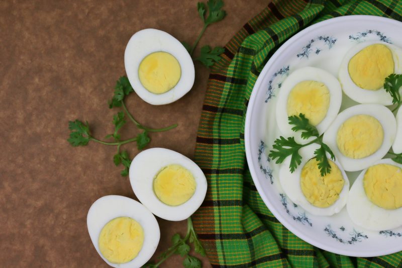 Hard boiled eggs