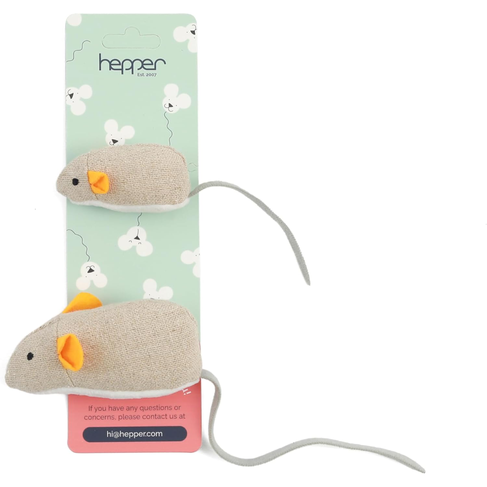 Hepper Hessian Mice Toy Set