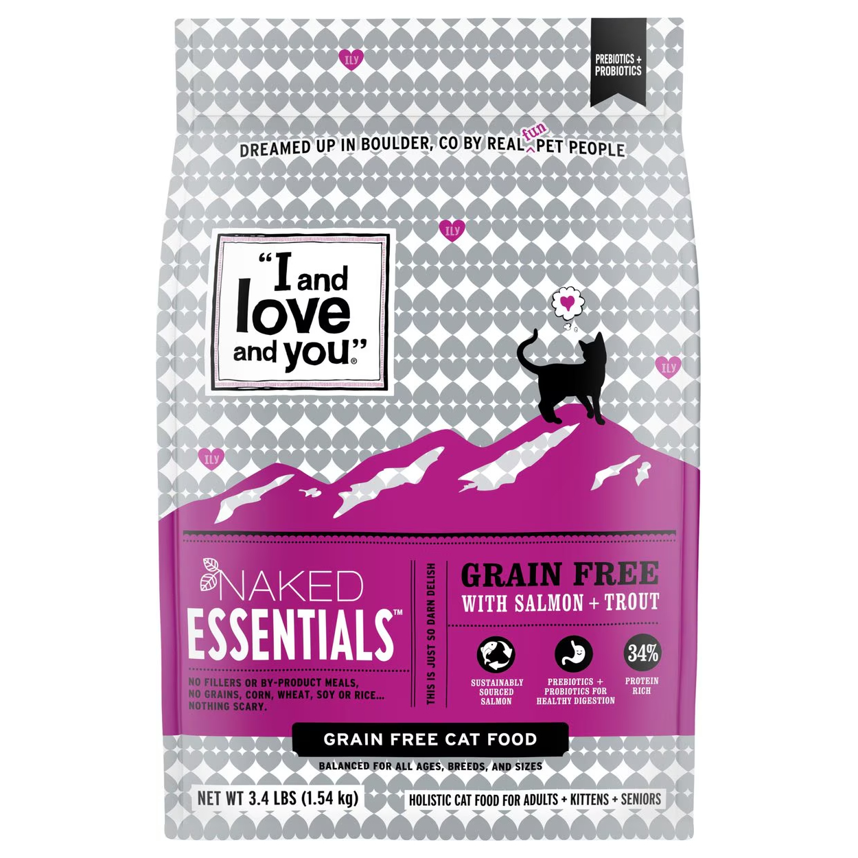 I and Love and You Naked Essentials Salmon & Trout Recipe Grain-Free Dry Cat Food