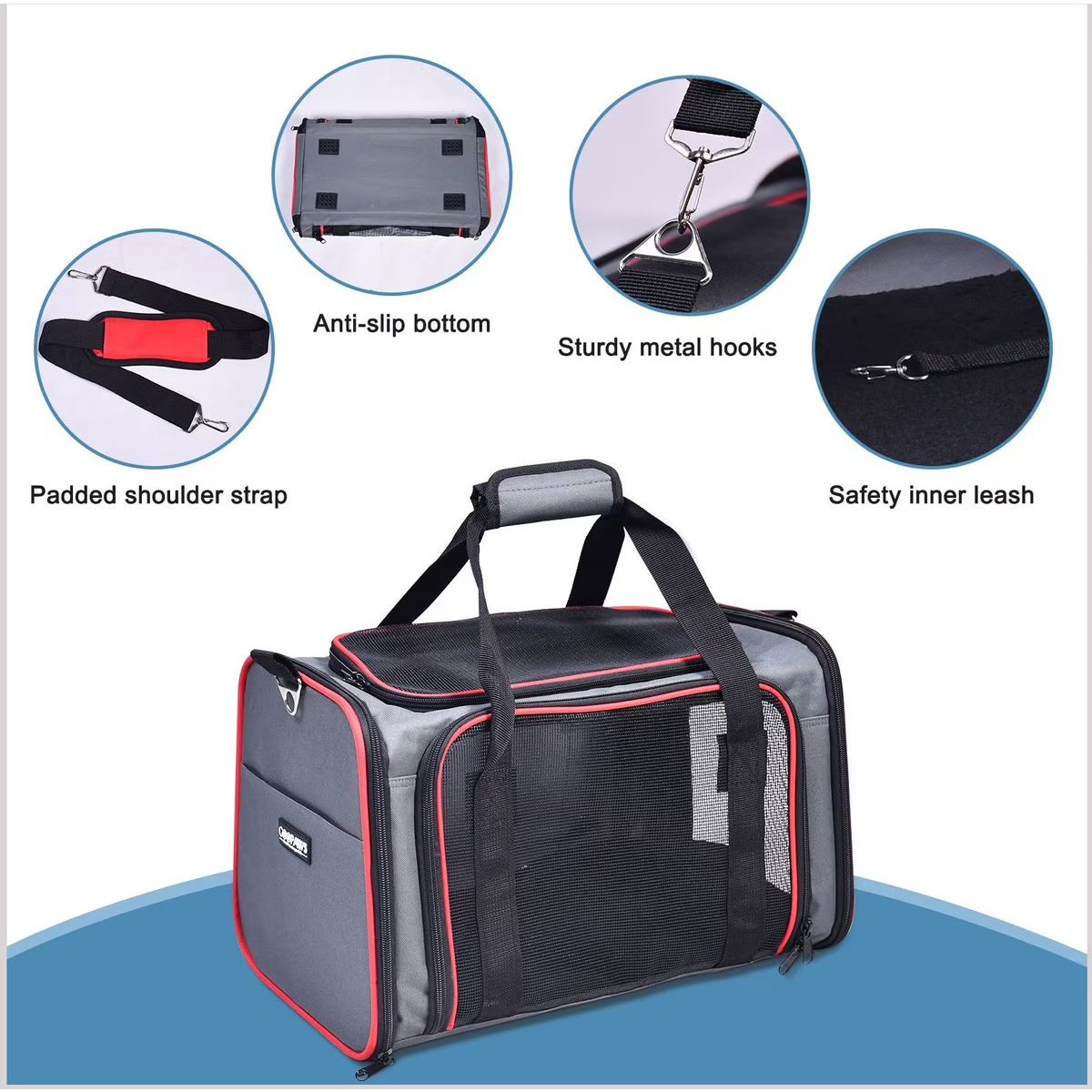 Jespet SoftSided Airline Approved Travel Cat Carrier New