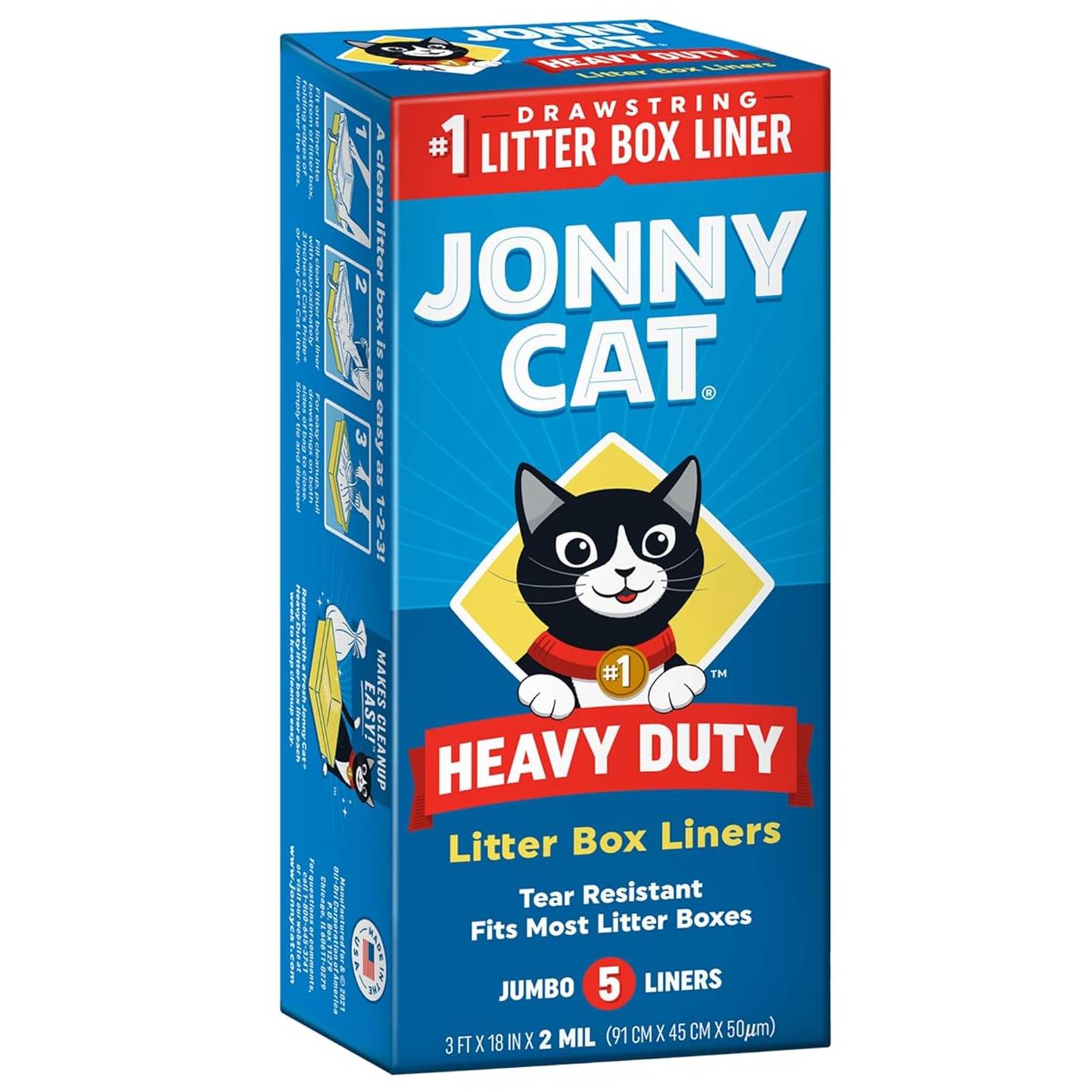 Jonny Cat Heavy Duty Jumbo Litter Box Liners