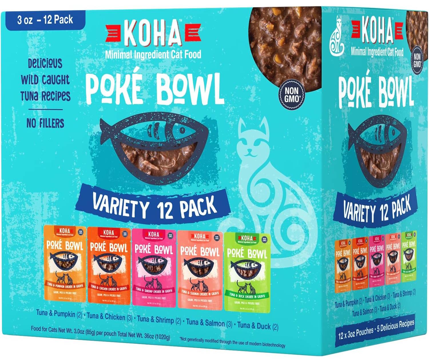 KOHA Poké Bowl Wet Cat Food in Gravy