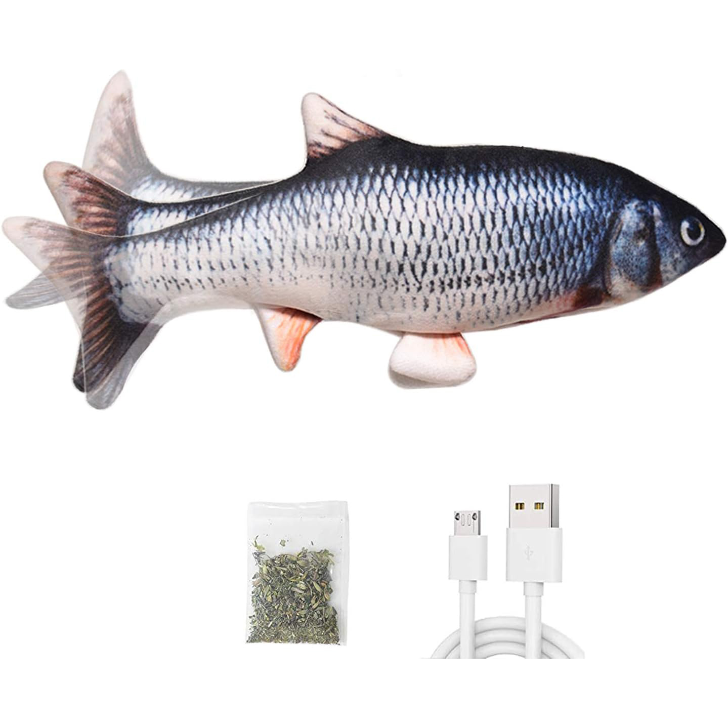 Leven Flopping Cat Kicker Fish Toy