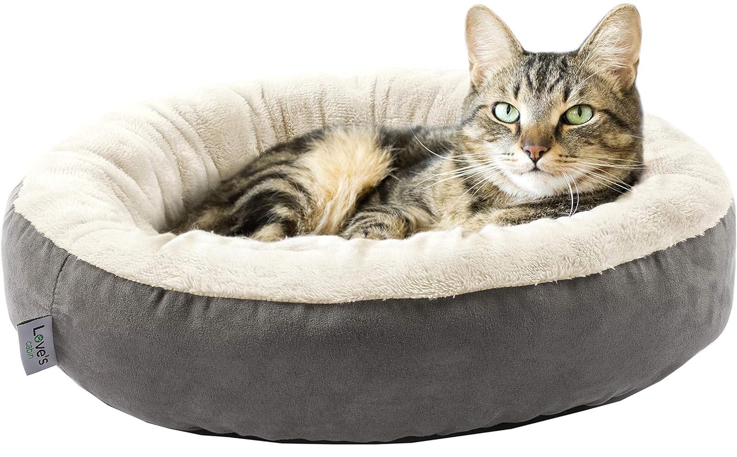 Love's Cabin Round Donut Cat Bed